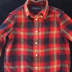 size 5 boys ralph lauren plaid shirt